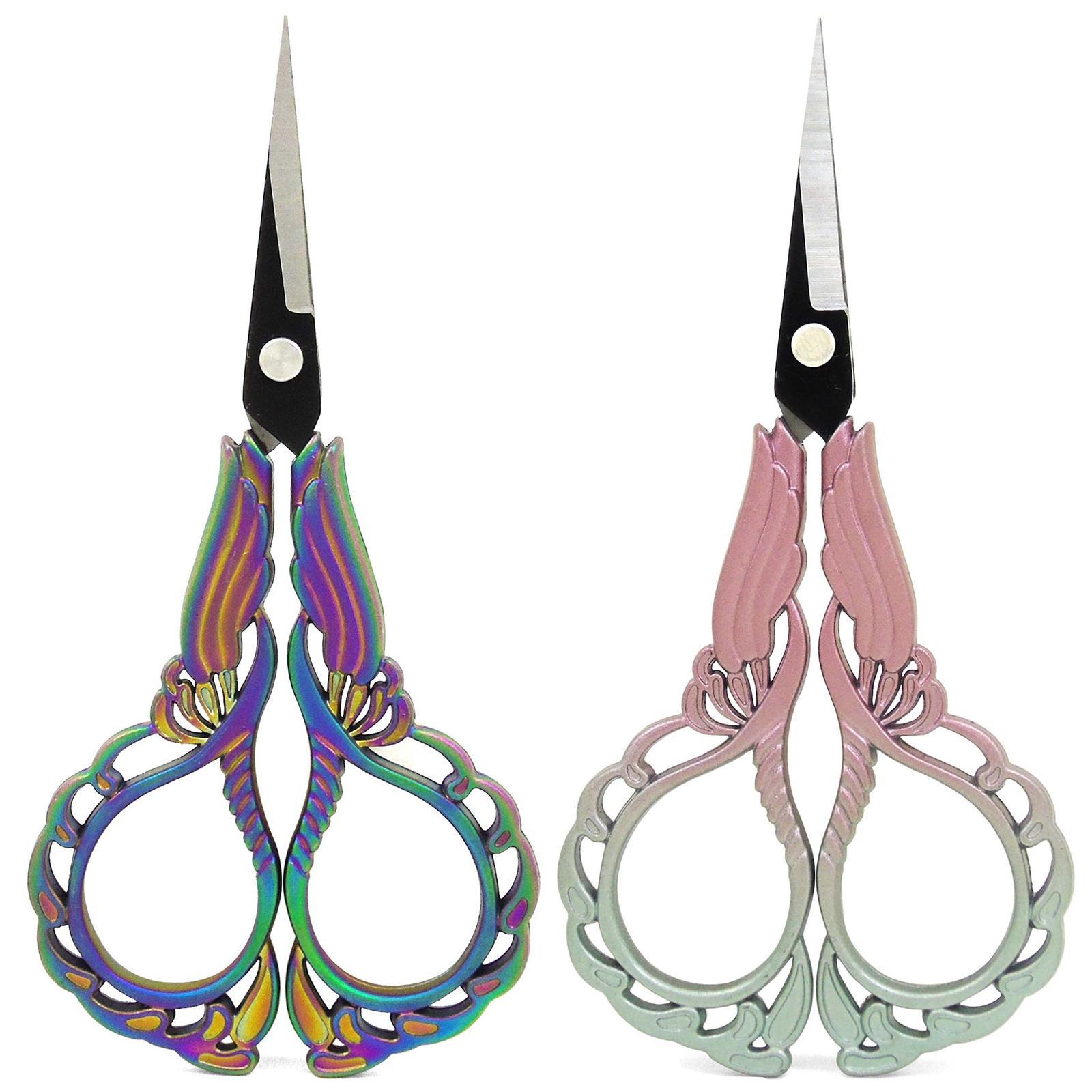 Embroidery Scissors Sewing Lightweight Stainless Steel Orchid Scissors for Crafting Dressmaking Sewing Craft Supplies Artwork