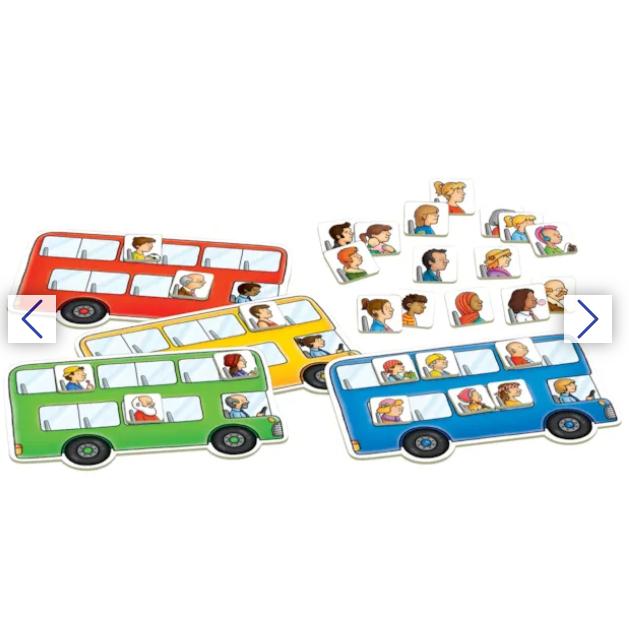 Trò chơi trí tuệ Bus Stop - Orchard Toys giúp trẻ phát triển kỹ năng giao tiếp xã hội, toán cộng trừ
