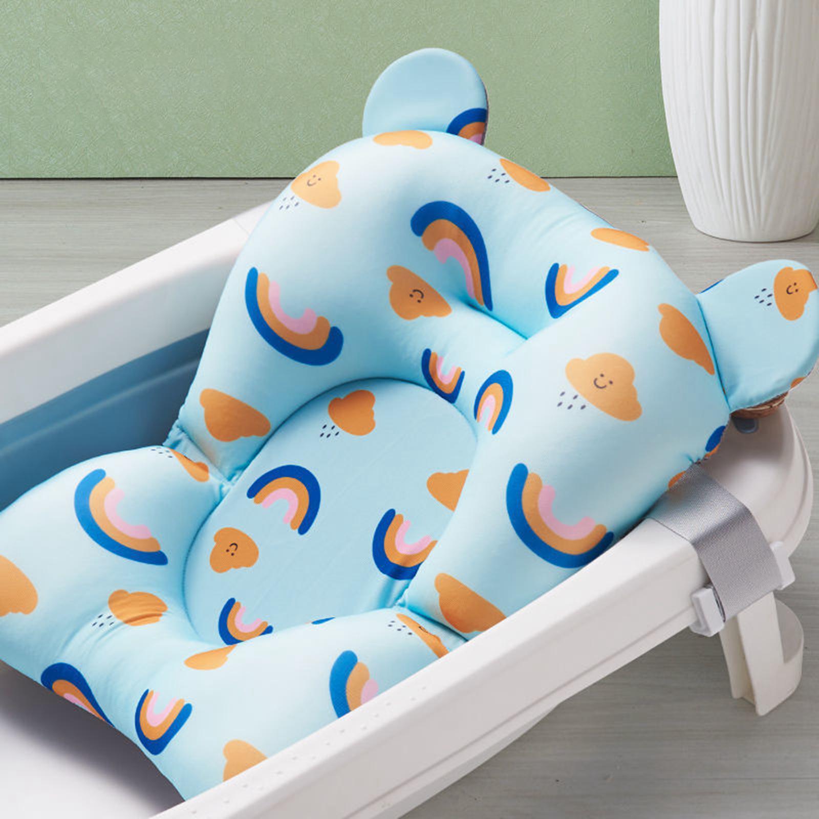 Floating Infant Bath Support Seat Mat Cushion Non Slip Lounger, Baby Kids Bath Tub Pad Baby Kids Bath Pillow for Bathing,Bathtub Newborn Boy Girl