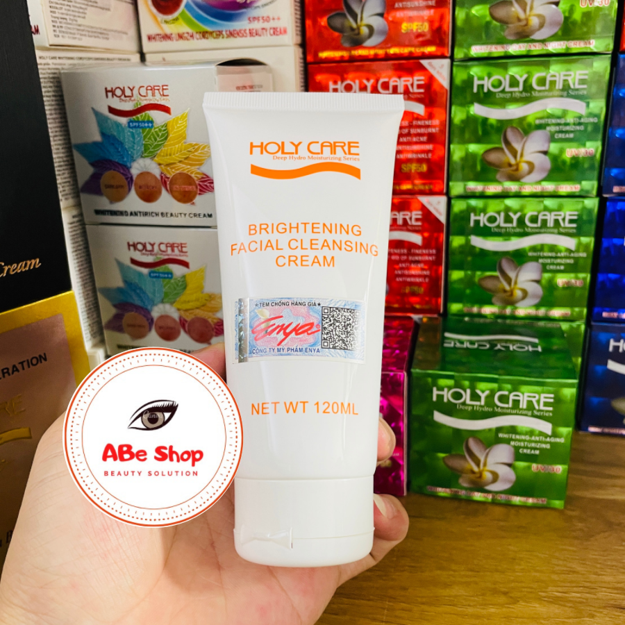 SỮA RỬA MẶT HOLY CARE - BRIGHTENING FACIAL CLEANSING CREAM - SẠCH SÂU TRÊN BỀ MẶT DA 120ml
