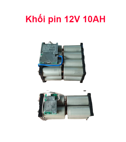 Khối Pin 12v 12Ah, Pin  sắt, 8 viên pin 32650, mạch bảo vệ BMS 4S