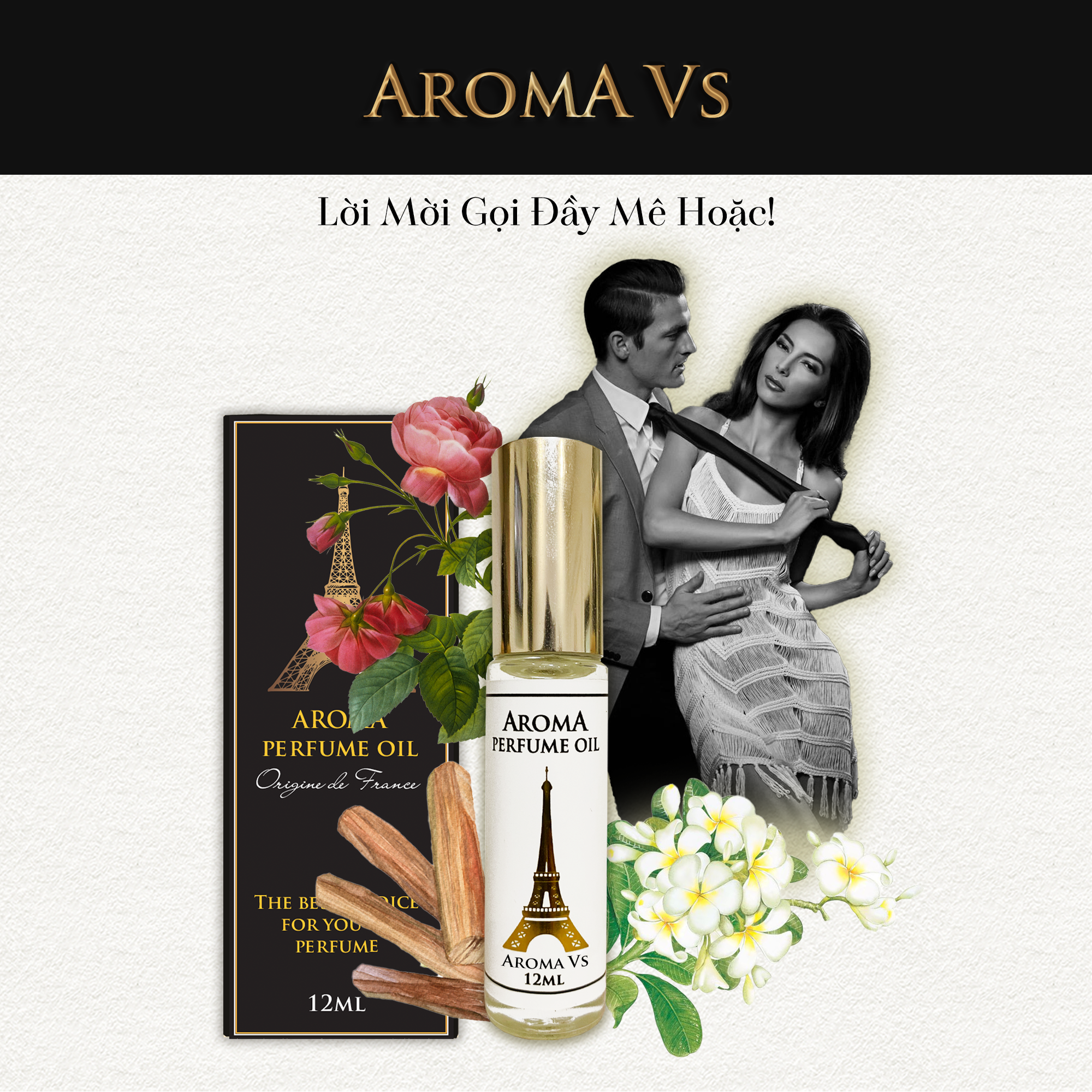 Aroma BBR Vs – Tinh Dầu Nước Hoa Pháp Dạng Lăn 12ml