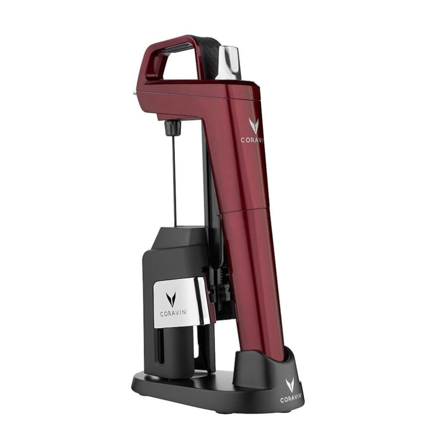 Coravin - Bộ Dụng Cụ Chiết Rượu Timeless Six+ Màu Burgundy - 14 Món