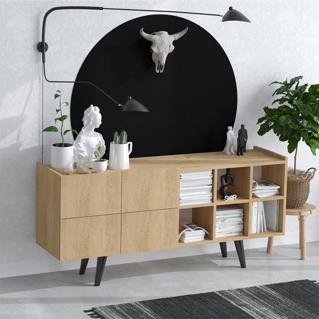 Bàn sảnh ra vào gỗ hiện đại SMLIFE Coraval