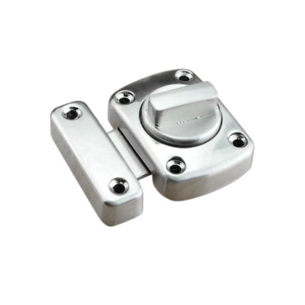 4-15pack Door Turn Bolt Lock Stainless Steel Toilet Privacy Latch Silver Size S