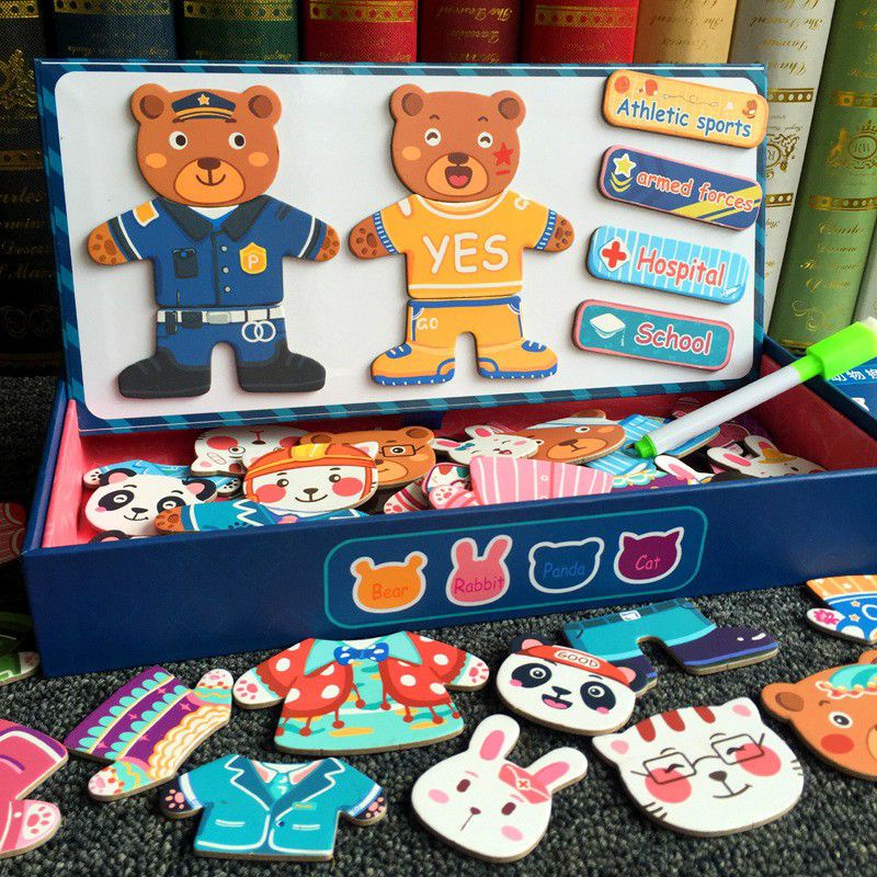 TRÒ CHƠI GHÉP QUẦN ÁO HÌNH THÚ CHO BÉ - HN