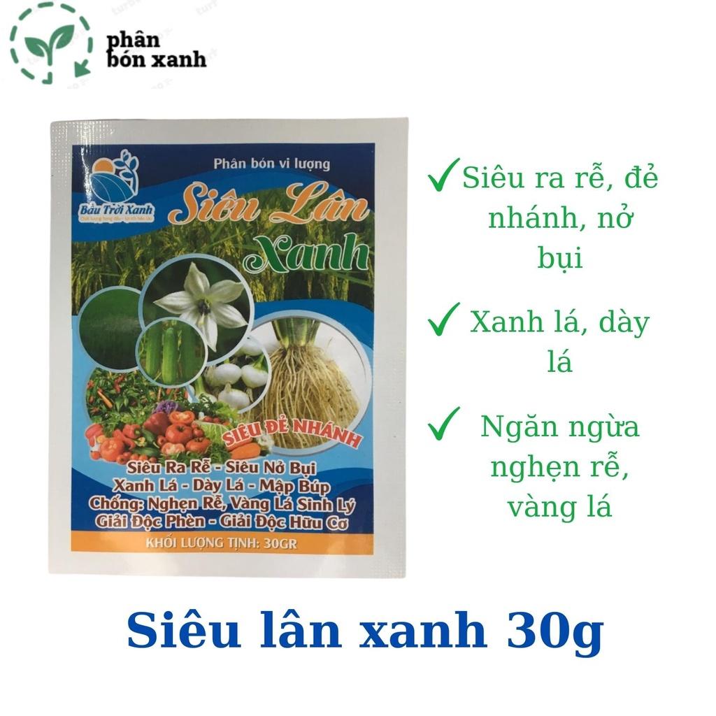 Phân bón Siêu lân xanh MAP 12 61, ra rễ, bật chồi, xanh lá, to củ chống nghẹt rễ, vàng lá, giải độc hữu cơ