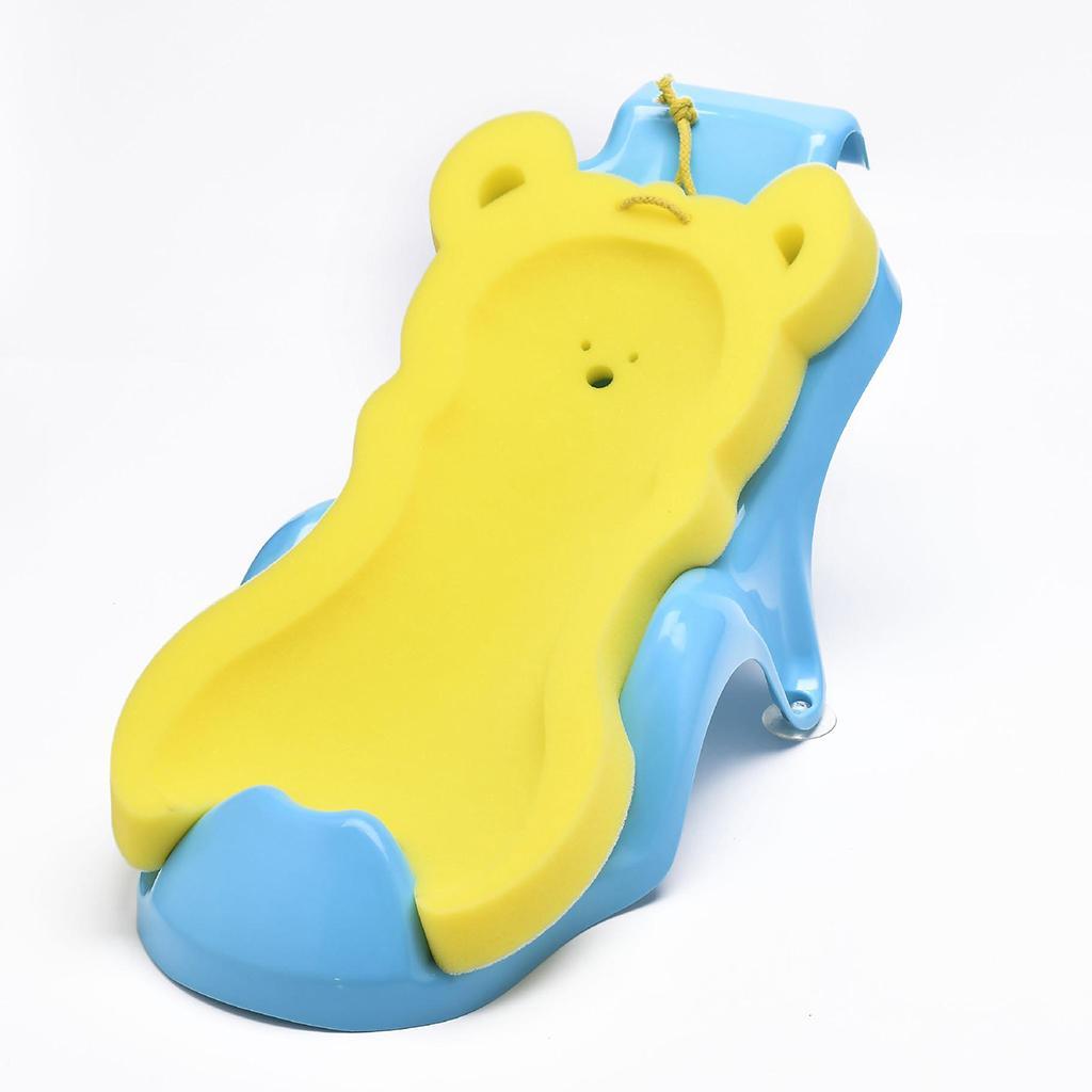 2x Baby Bath Sponge Infant Bath Cushion Comfy And Skid Proof Bathing Mats