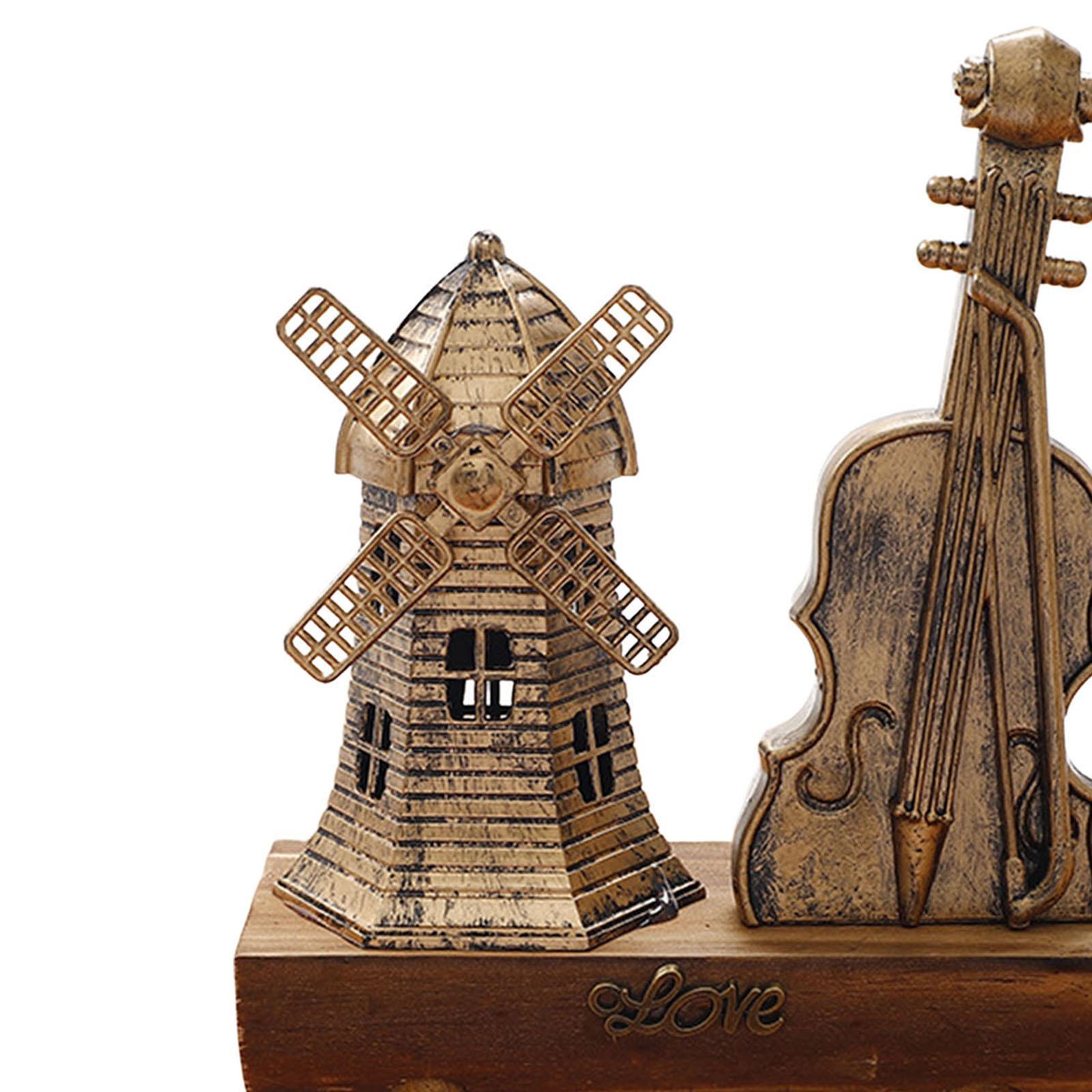Miniature Table Decor Craft Party Home Windmill Windmill