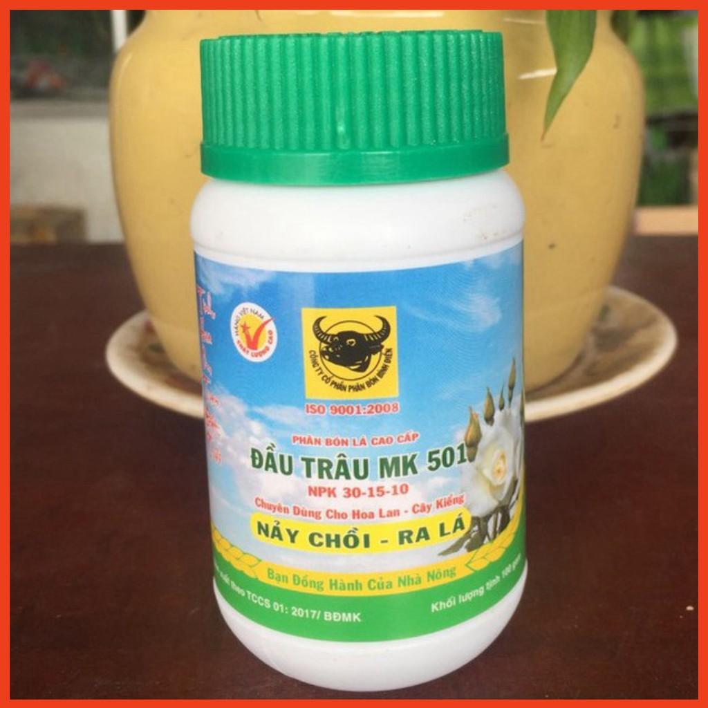 Bộ 3 Hũ 100g NPK Đầu Trâu MK 501 -701 - 901 - Nảy Chồi-Kích Thích Ra Hoa- Dưỡng Hoa Lâu