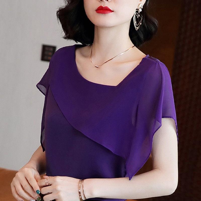 (HÀNG SẴN) Áo Kiểu Nữ Trung Niên Sang Trọng SM55 - Hàng Quảng Châu Cao Cấp