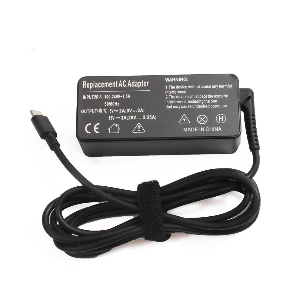 Bộ Sạc Usb C 45w Adlx45Yc3A Cho Lenovo Thinkpad X270 E490 X1 Tablet Yoga 4 5 6 730