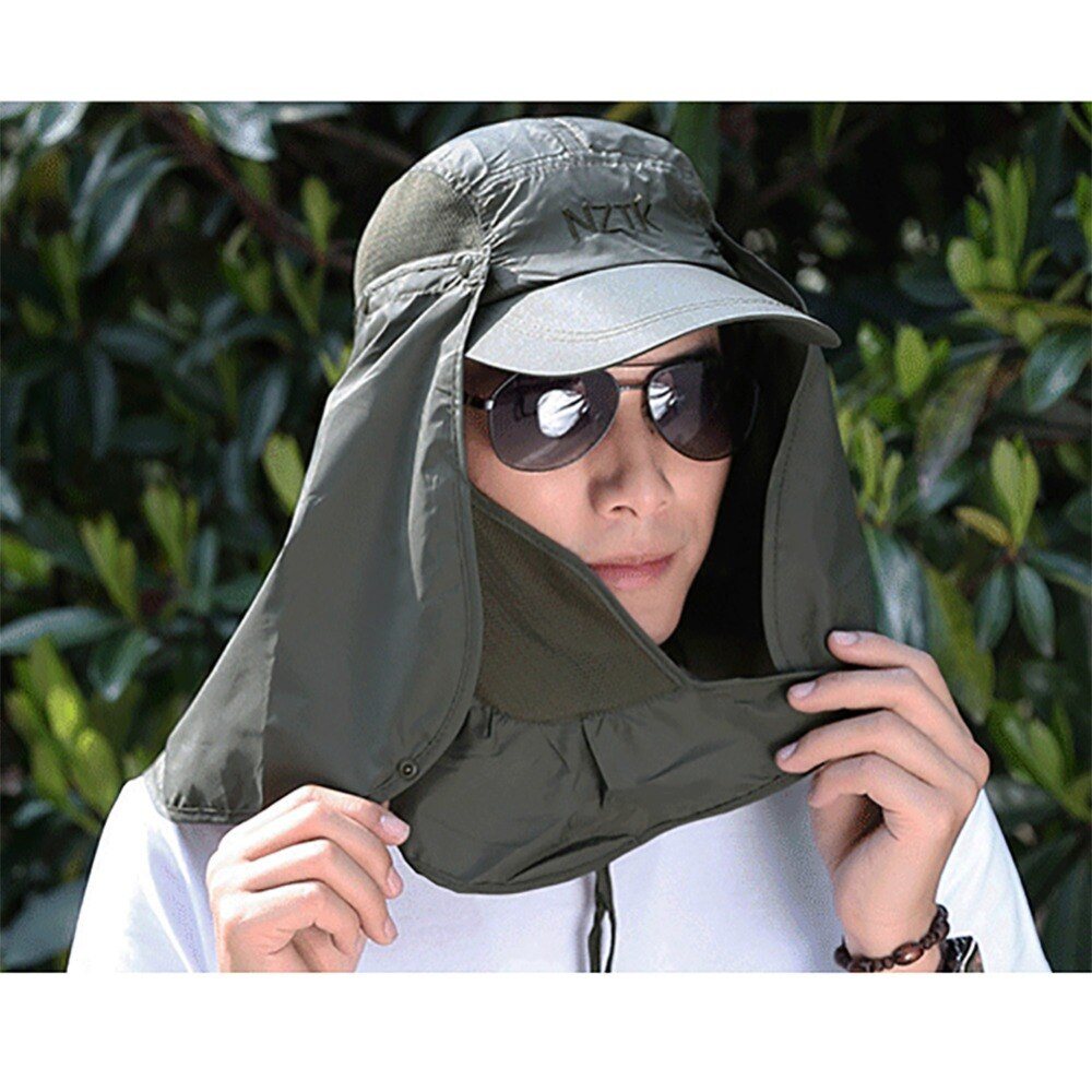 Mũ chống nắng Outdoor Sport Hiking Visor Hat UV Protection Face Neck Cover