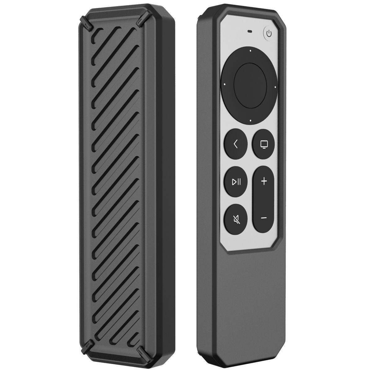 Vỏ bảo vệ từ xa toàn bộ silicone cho Apple TV 4K Siri từ xa chống chống trượt chống trượt nắp mềm Vỏ bảo vệ từ xa