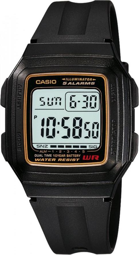 Đồng hồ unisex dây nhựa Casio F-201WA-9ADF