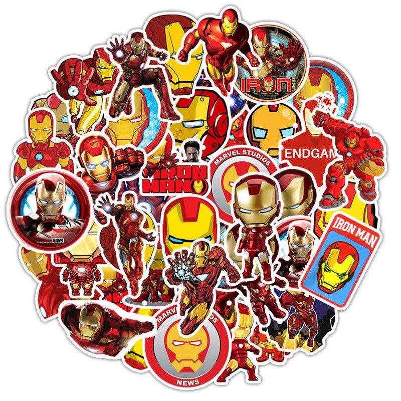 Sticker NGƯỜI SẮT iron man chống thấm nước trang trí mũ bảo hiểm, đàn, guitar, ukulele, điện thoại laptop