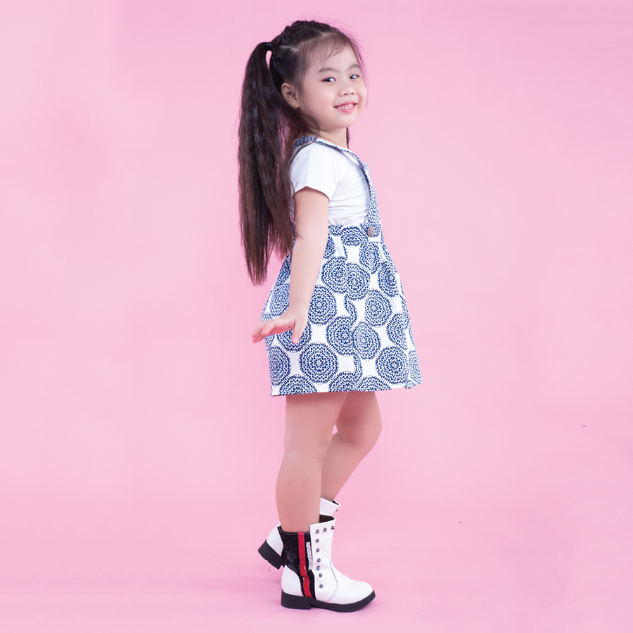 Yếm Bé Gái Hoa Xanh UGETHER UKID161 (Size 7-8)