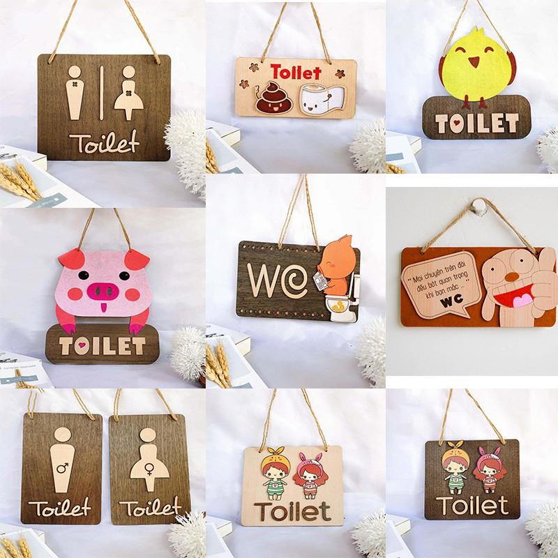 Bảng decor trang trí treo nhà tắm toilet, wc