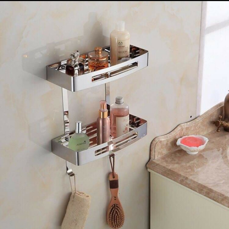 Khung chứa đồ inox 304 2 tầng