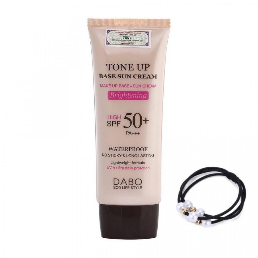 Kem chống nắng lót nền trang điểm cao cấp Hàn Quốc Dabo Tone-Up Base Sun Cream 70ml - Hàng Chính Hãng [ Tặng dây cột tóc - màu ngẫu nhiên ]