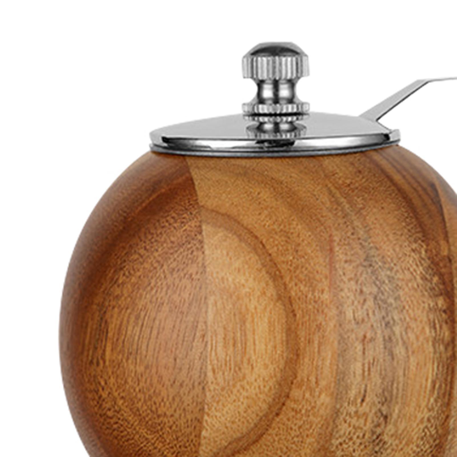 Wooden Spice Grinder Easy to Use Gadgets Accs Manual for Kitchen Household