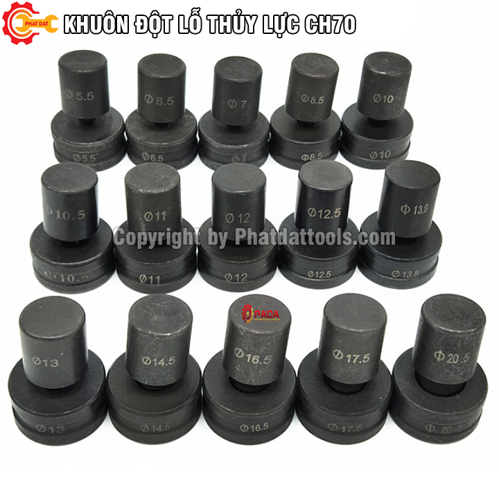 Khuôn đột lỗ cho máy đột lỗ thủy lực CH 70