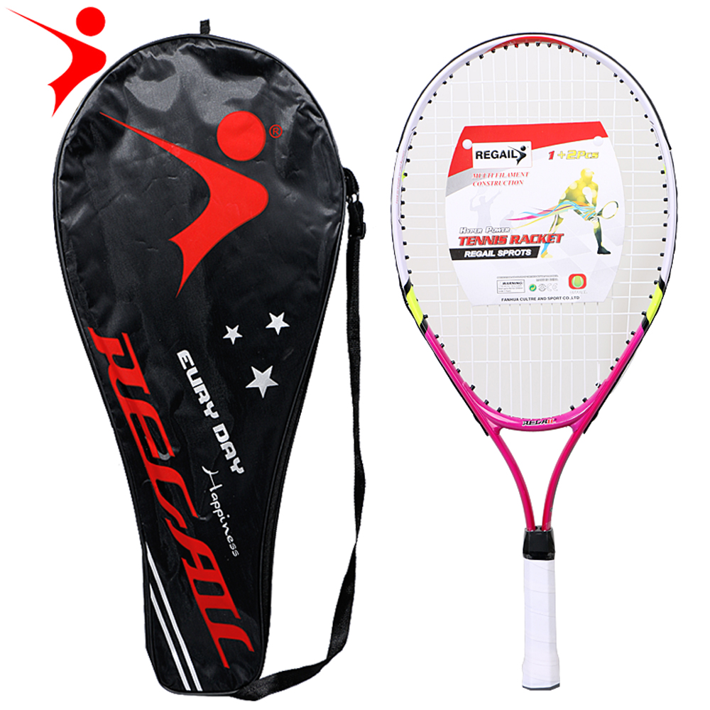 1 chiếc vợt tennis REGAIL dành riêng cho thanh thiếu niên khung hợp kim nhôm với dây nylon chắc chắn