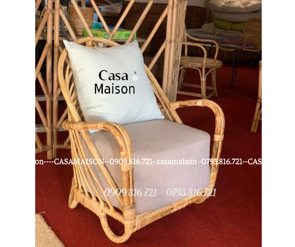 Ghế Mây Thư Giãn Hình Ốc Sên - Rattan Charlottenborg Chair - CH0004.