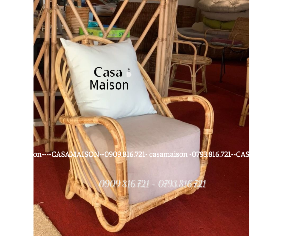 Ghế Mây Thư Giãn Hình Ốc Sên -  Rattan Charlottenborg Chair - CH0004.