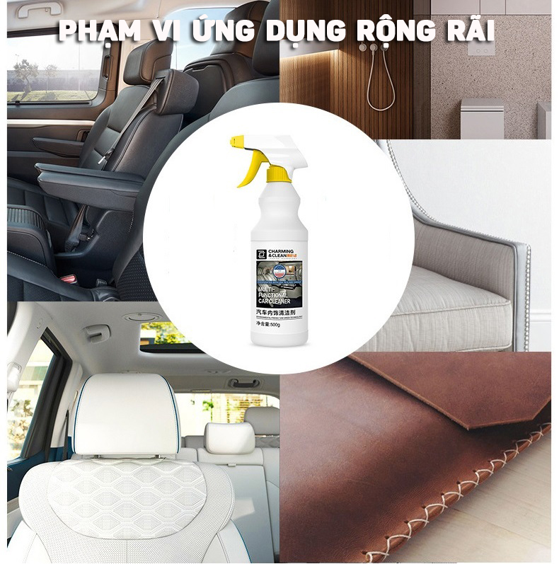 Dung Dịch Làm Sạch Vệ Sinh Nội Thất Chất Liệu Da Trên Ô Tô 500ml