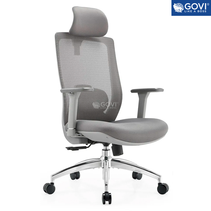 Ghế công thái học Ergonomic GOVI Como C608A - Tay ghế 3D, lưng ghế bằng vải lớp 2 lớp, có thể chỉnh ngả 90-135 độ