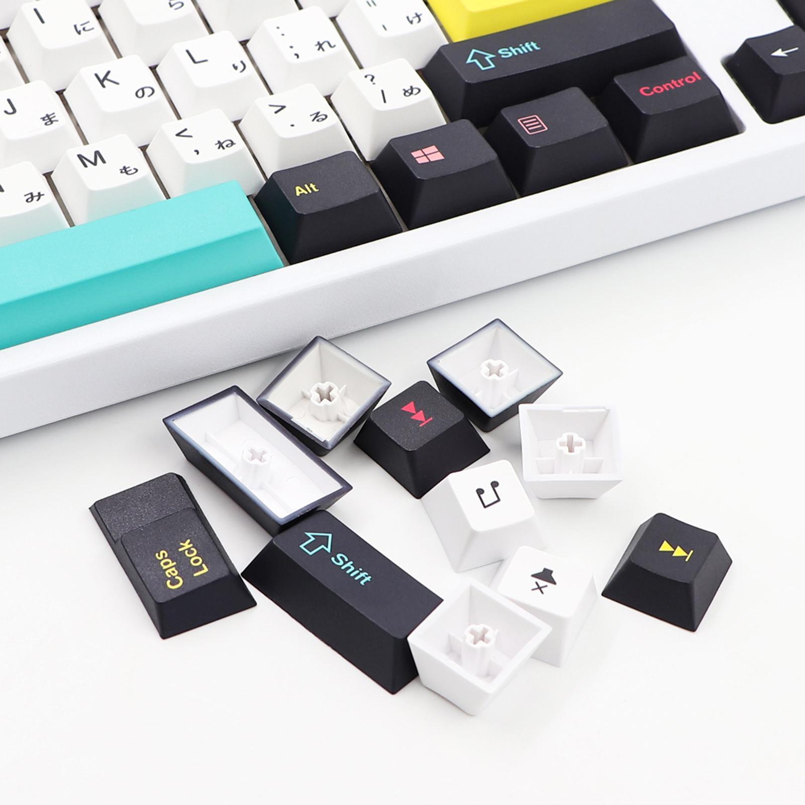 121 Keys Set PBT Key Caps Keycaps for Cherry Mechanical Keyboard Japanese