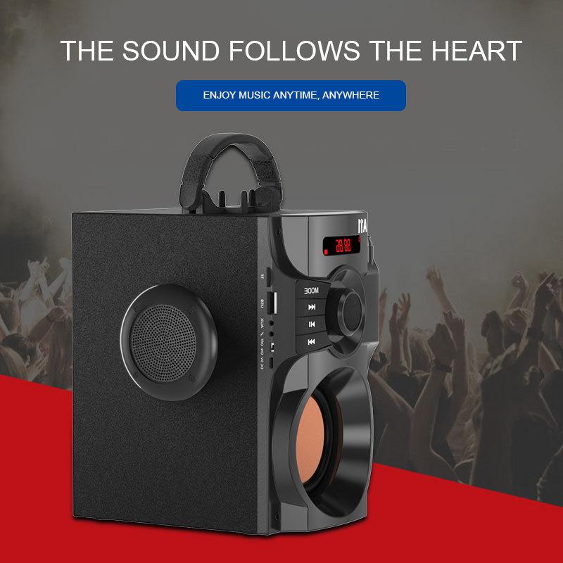 Loa siêu trầm di động Loa Bluetooth không dây Ngoài trời Hi-Fi Surround Bass Điều khiển từ xa Đài FM Hỗ trợ Micrô Karaoke Màu sắc: 02