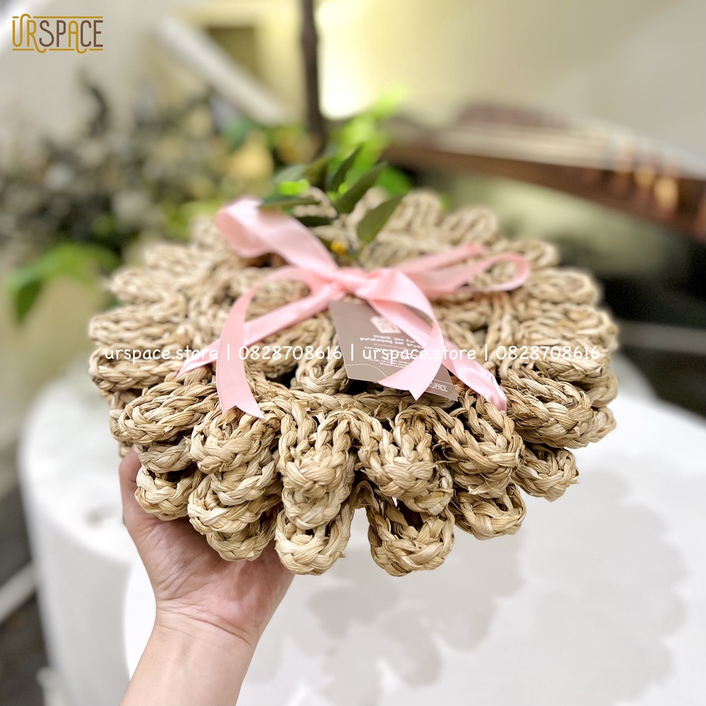 Set quà tặng Valentine 4 tấm lót bàn ăn trang trí decor Ur Space/ Valentine Gift Set of 4 pcs place mat