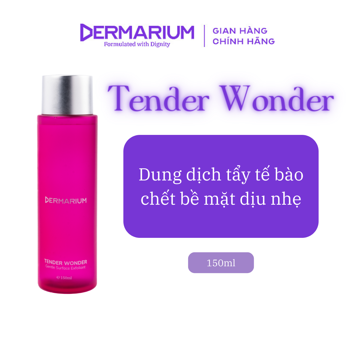 Tender Wonder - 8% Lactic Acid tẩy da chết bề mặt 150ml