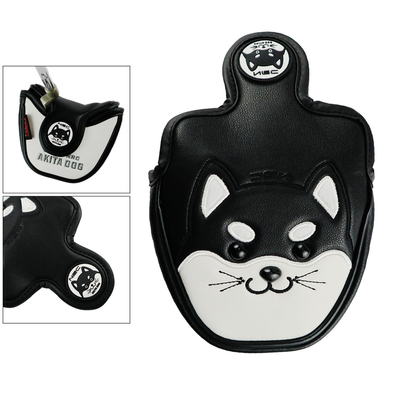 Cute Design Golf Club Mallet Putter Head Cover  Clubs Headcover,  White