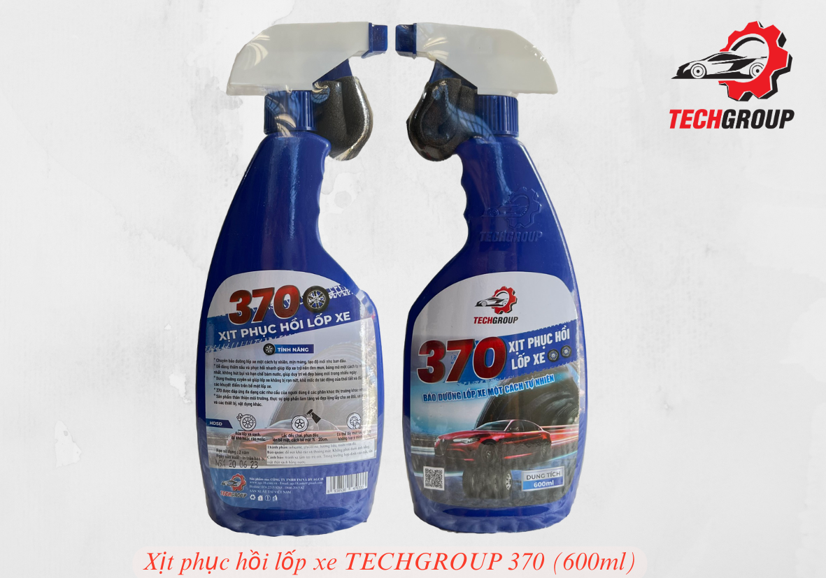 Xịt phục hồi lốp xe Techgroup 370 600ml (giá đã giảm 10%)