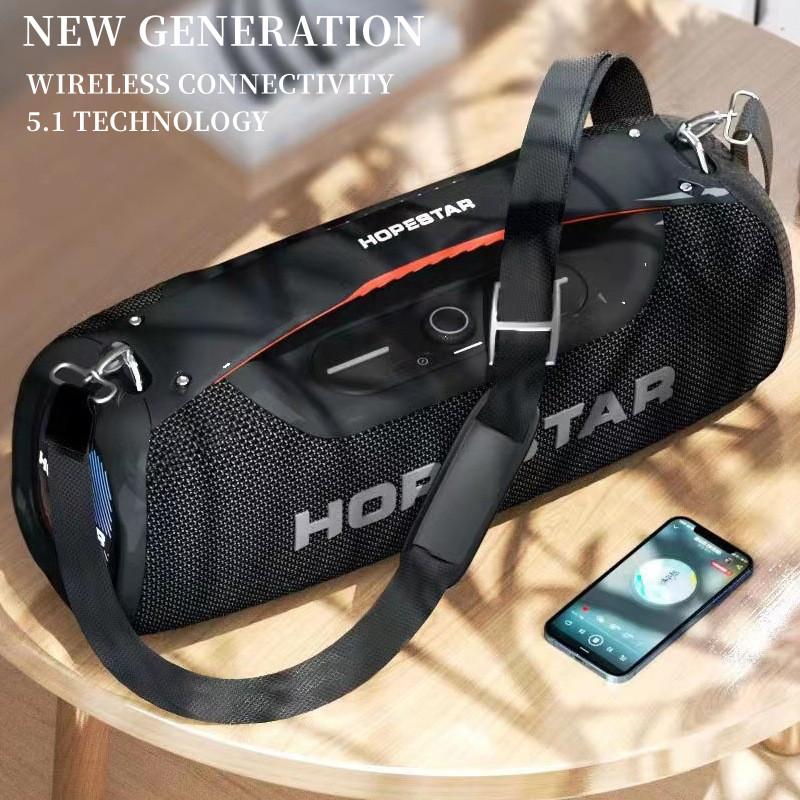 Hopestar A60 100W Karaoke Bluetooth Loa cao năng lượng ngoài trời Portable Portable Cmeless Center Subwofer Super Base Audio Color: Black