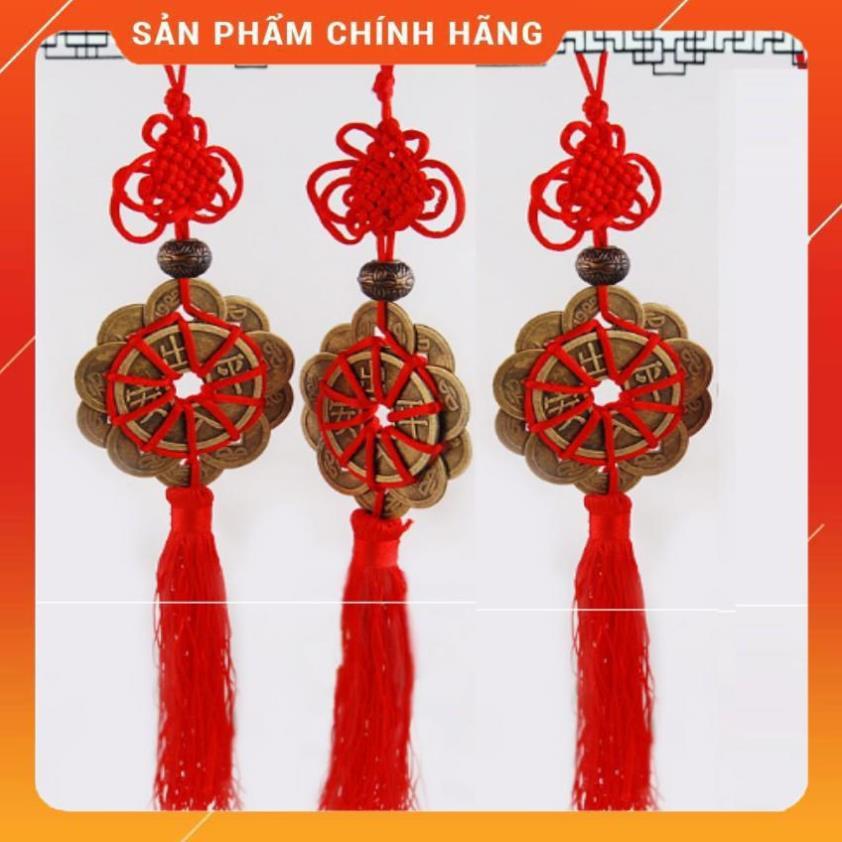 Tiền xu phong thủy hoa mai 10 cánh rời, dây treo ô tô 206230