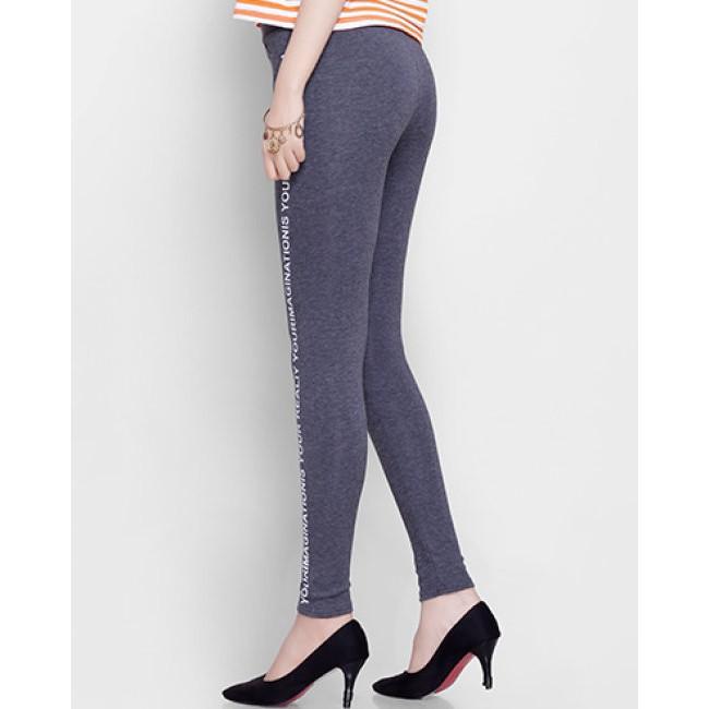 Quần legging phối chữ