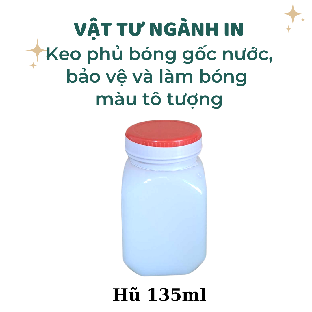 Keo phủ bóng gốc nước, bảo vệ và làm bóng màu tô tượng thạch cao