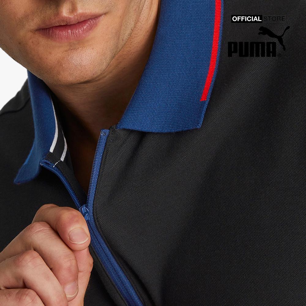 PUMA - Áo polo nam thể thao ngắn tay phối zip BMW M Motorsport 535870