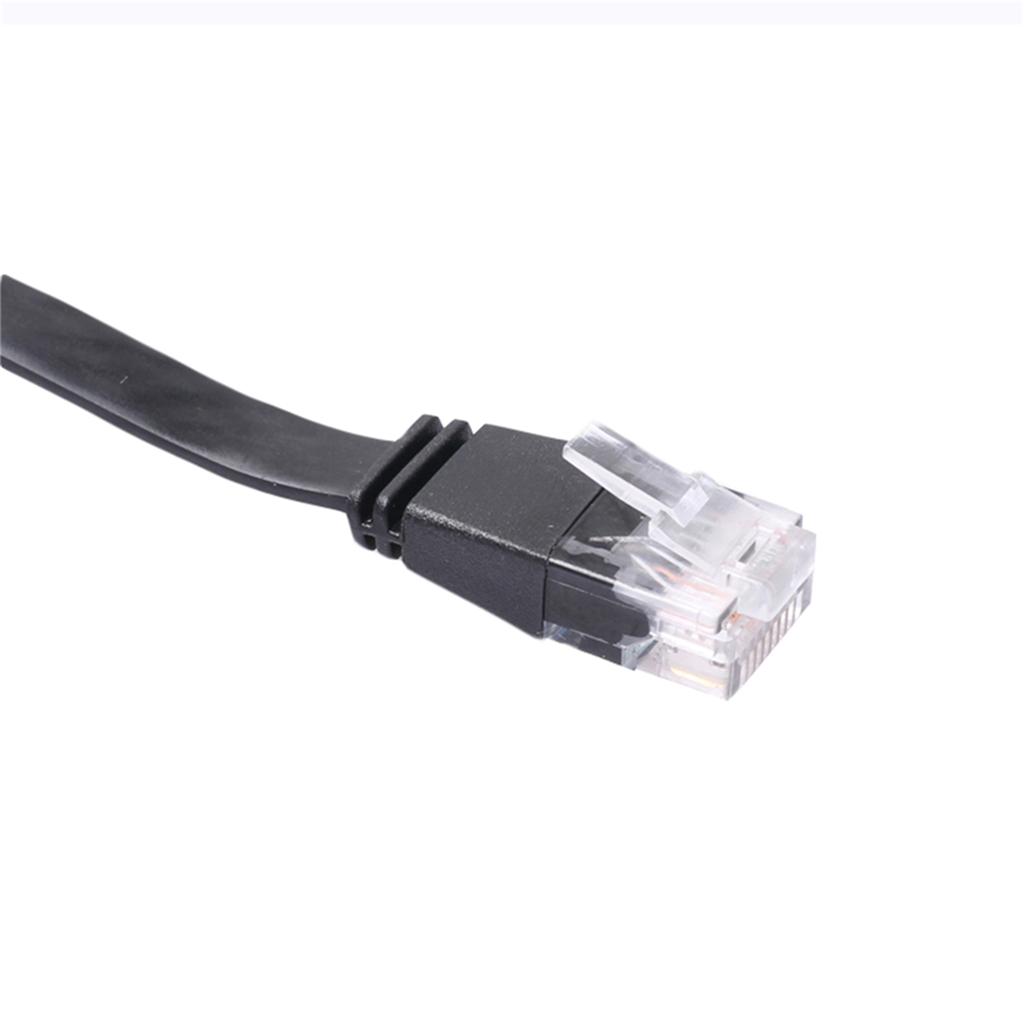 5x Flat CAT6 Patch Ethernet LAN Network Retractable Cable 2m