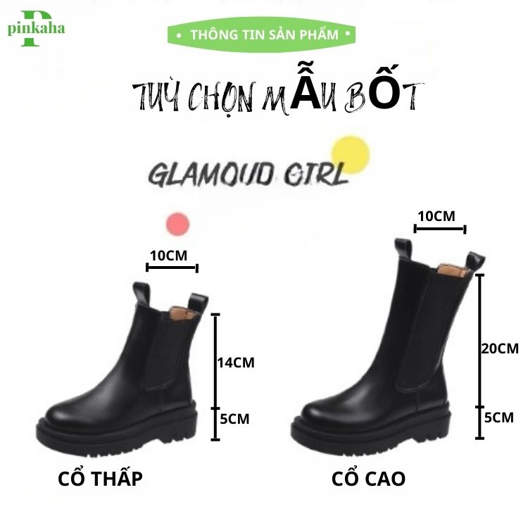 Bốt Nữ Siêu Cổ Chun Cao Cấp Độn Đế - Boots Cổ Cao Thời Trang Hàn Quốc