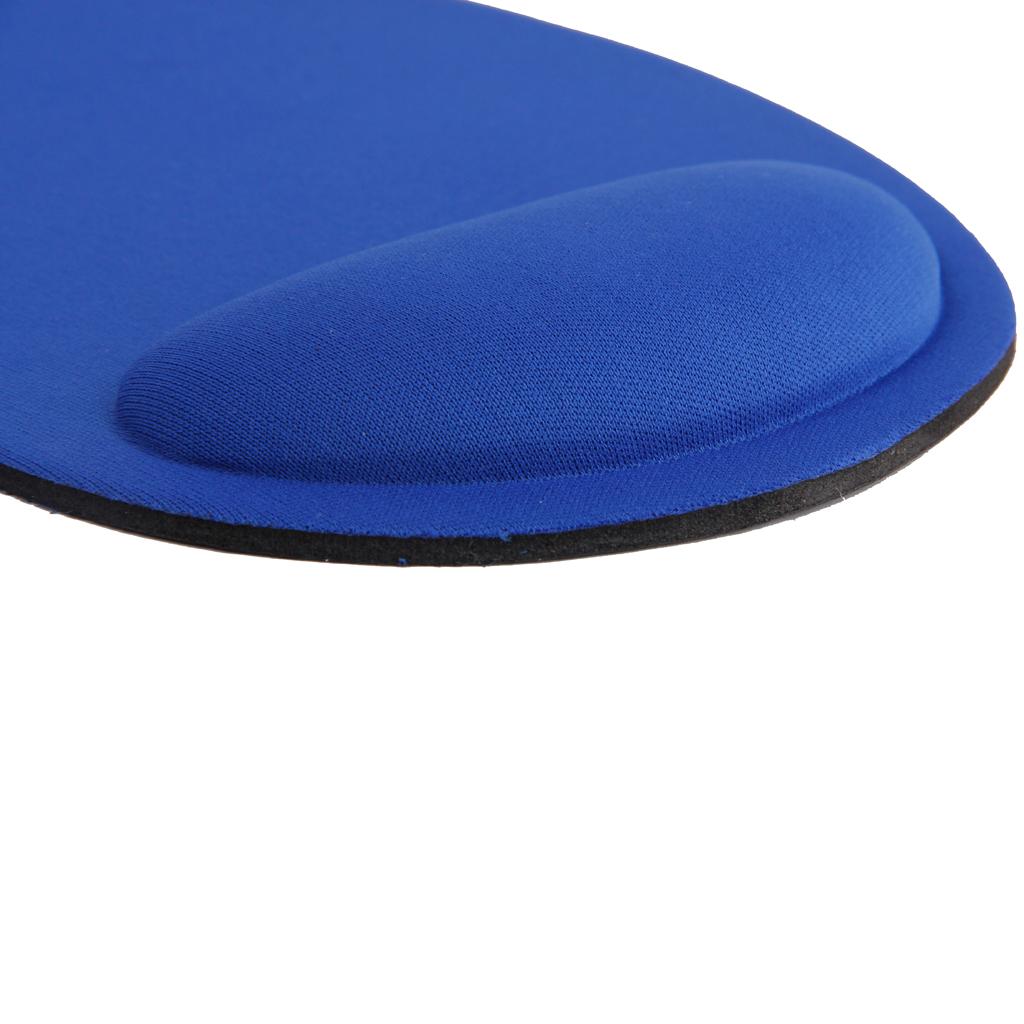 Blue Wrist Rest Mouse Mat Pad