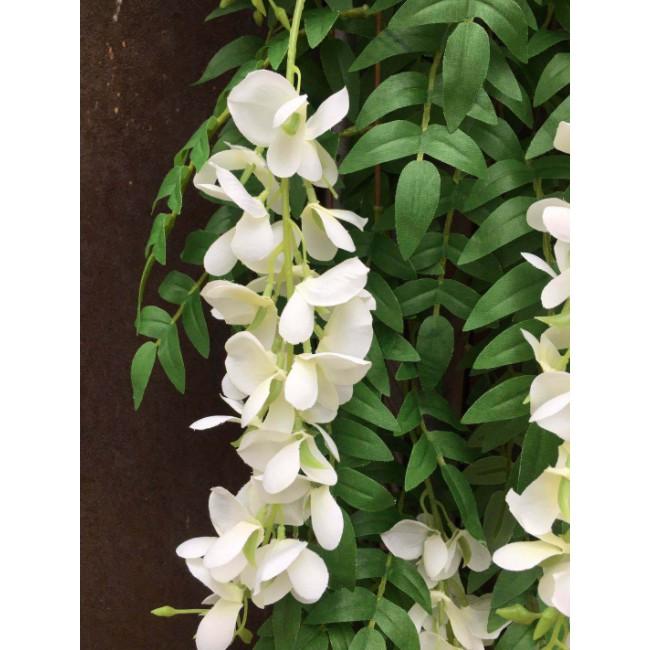 Hoa lụa - Bụi hoa Tử Đằng trang trí nhà đẹp LanDecor HC1020
