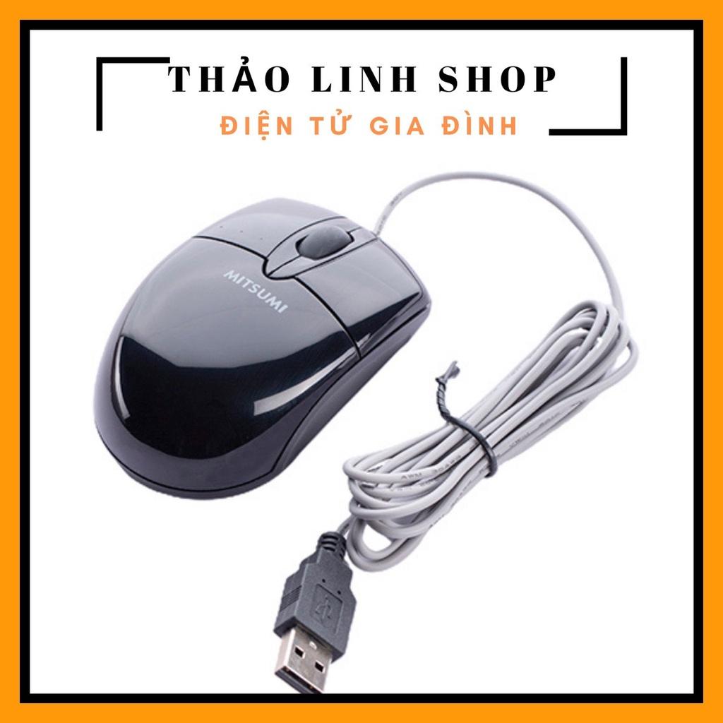 Chuột máy tính có dây mitsumi nhỏ dây 1,5m chuột nhạy dễ thao tác