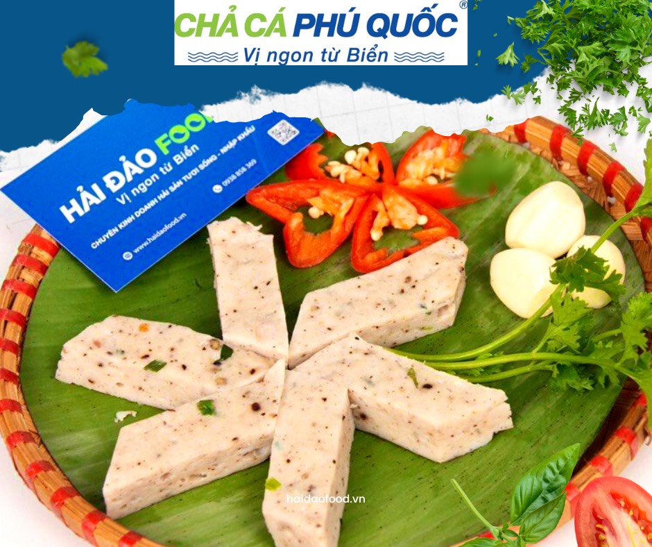 Chả Cá Thu Phú Quốc Nguyên Chất HẢI ĐẢO FOOD Hấp 450 g / TÚI