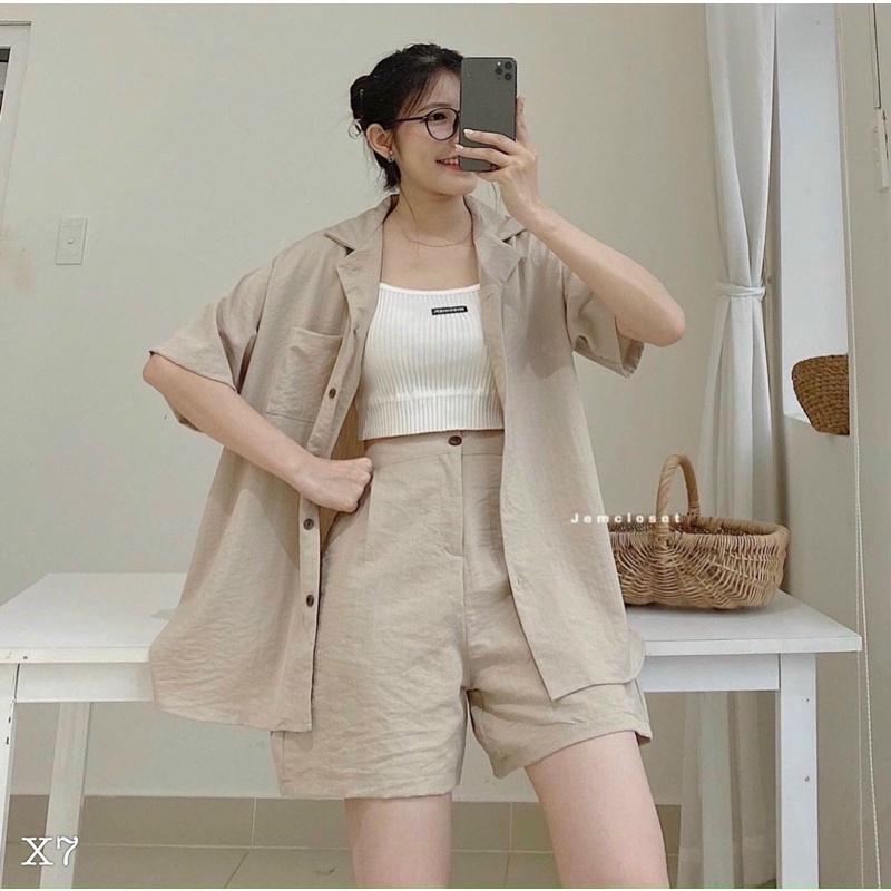 SET ÁO VEST QUẦN SHORT