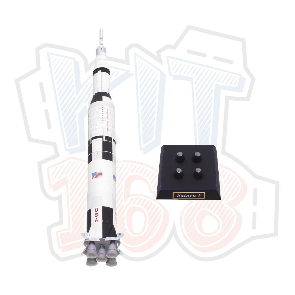 Mô hình giấy Saturn V Rocket - In mực thường - Giấy ảnh A4 160gsm